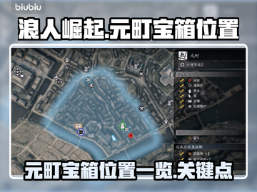 浪人崛起🔥元町宝箱位置全揭秘！📌截图1