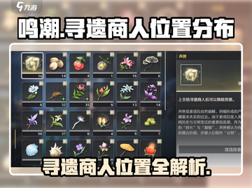 鸣潮🔥寻遗商人位置大全，快收藏！💥截图1
