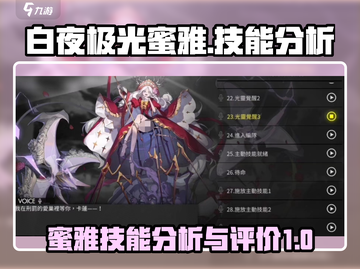 白夜极光蜜雅🔥技能分析，超强输出必备！截图1