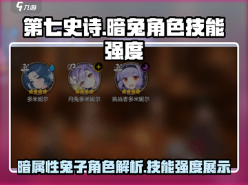 第七史诗暗兔🔥角色技能强度解析来了！截图1