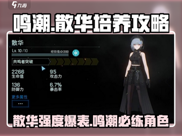 鸣潮🔥散华培养攻略｜强度逆天必看！截图1