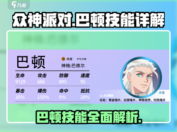 众神派对🔥巴顿技能超详解，玩转游戏就靠它！🎮截图1