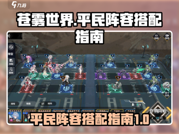 苍雾世界平民阵容搭配🔥最强攻略🎉截图1
