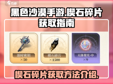 黑色沙漠手游🔥楔石碎片获取攻略💎截图1
