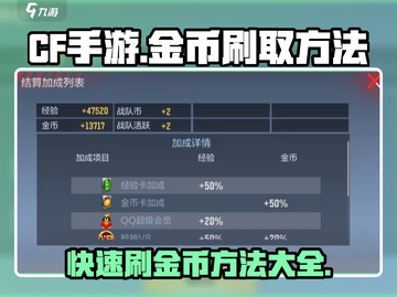 CF手游金币爆刷攻略🔥快速致富秘籍🎉截图1