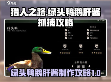 猎人之路🔥绿头鸭鹅肝酱获取秘籍🎉截图1