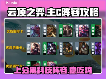 云顶之弈主C阵容🔥英雄联盟吃鸡秘籍💎截图1