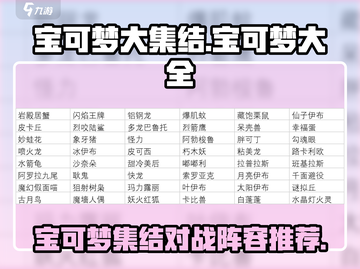 宝可梦大集结🔥全宝可梦阵容大盘点！💥截图1