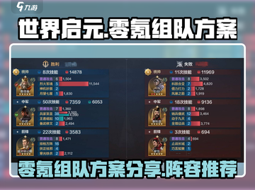 世界启元零氪🔥超强组队阵容分享！💥截图1