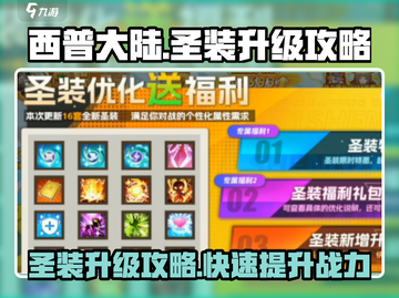 西普大陆🔥圣装升级攻略来了！快速提升战力💡截图1