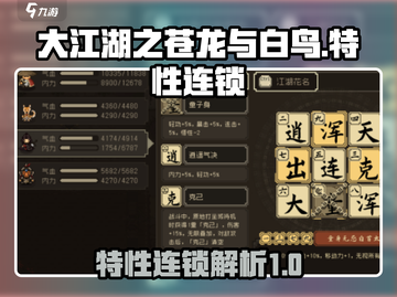 大江湖之苍龙与白鸟🔥特性连锁全解析！截图1