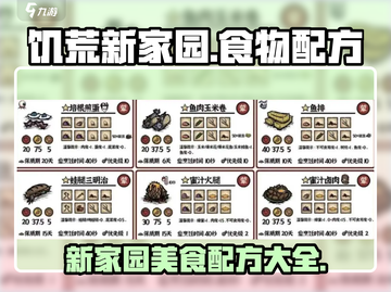 饥荒新家园🔥超全食物食谱攻略来了！🎉截图1