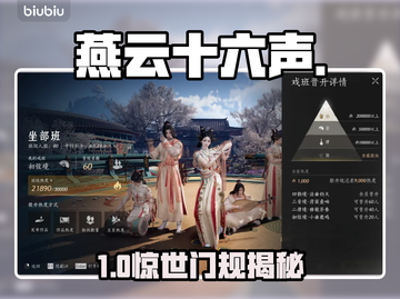 🔥《燕云十六声》梨园门规曝光！🎭截图1