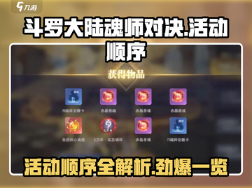 斗罗大陆魂师对决💥活动顺序大揭秘🎉截图1