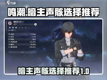 鸣潮暗主声骸选择推荐💥游戏大佬都在用！截图1