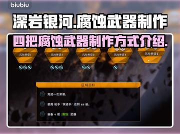 深岩银河🔥四把腐蚀武器制作秘籍💎截图1