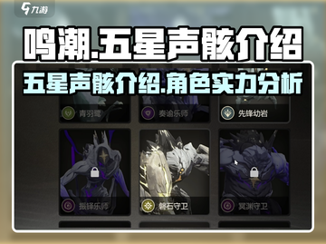 鸣潮⭐五星声骸全解析！新手必看🔥截图1