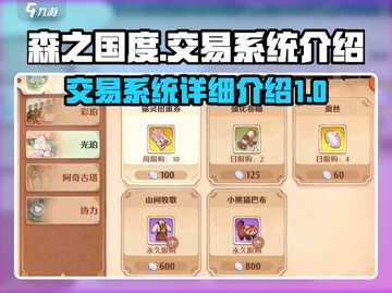 森之国度交易系统🔥揭秘游戏财富密码！截图1