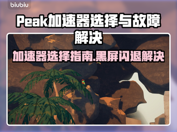 🎮Peak加速器闪退黑屏？选对加速器太关键！截图1