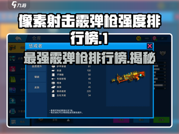 像素射击🔥霰弹枪强度排行榜💥游戏党必看！截图1