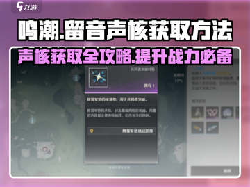 鸣潮🔥快速获取留音声核方法大公开！游戏玩家必看👇截图1