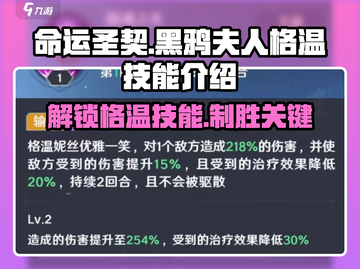 命运圣契🔥黑鸦夫人格温技能全解析！✨截图1