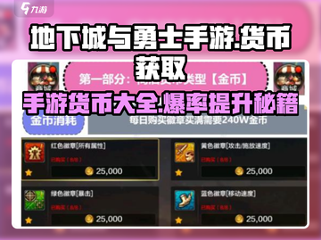 地下城与勇士手游🔥货币大全及获取方式揭秘！截图1