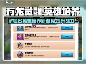万龙觉醒🔥英雄培养全攻略！二队必备💡截图1