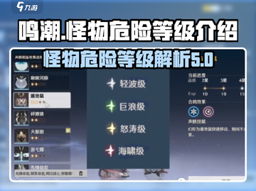 鸣潮🔥怪物危险等级大揭秘！新手必看⚠截图1
