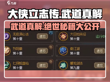 《大侠立志传武道真解🔥武功攻略全解析》截图1