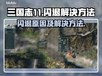三国志11闪退🔥解决方法大公开！💡截图1