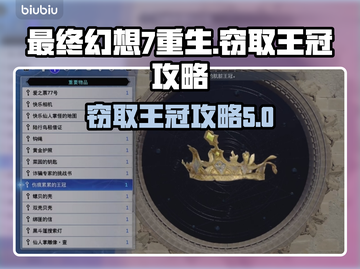最终幻想7重生🔥窃取王冠攻略💎截图1