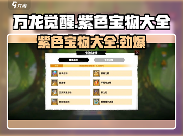 万龙觉醒💥超强紫色宝物全解析！🔥截图1
