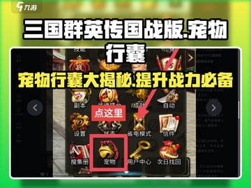 三国群英传国战版宠物行囊大起底💥宠物爱好者必看！截图1