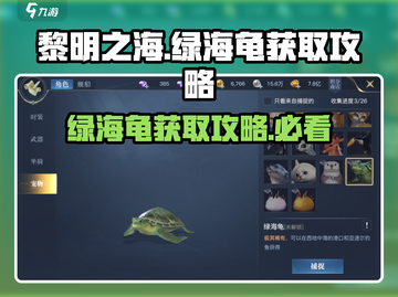 黎明之海💚绿海龟获取攻略📍超详细位置指引！截图1