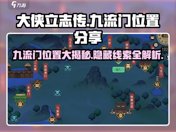 《大侠立志传》九流门位置大起底🔥速来打卡！截图1