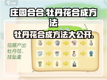 庄园合合大揭秘🔥牡丹花合成超简单！🎮截图1