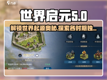 世界启元🔥游戏各时期特点全面解析！🚀截图1