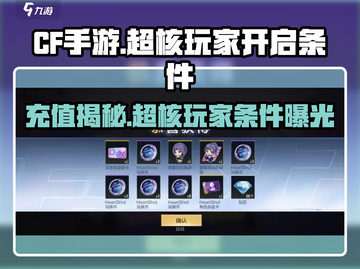 CF手游🔥超核玩家只需充值XX元！开启条件全攻略截图1