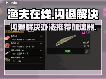 渔夫在线闪退？❌用这个加速器立马解决！⚡截图1