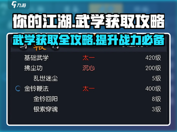 你的江湖武学获取秘籍💥《你的江湖》必看🔥截图1