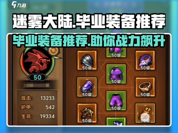 迷雾大陆🔥毕业装备推荐，一键提升战力！截图1