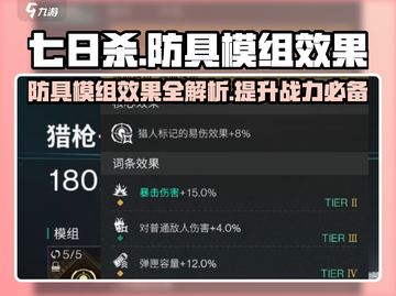 七日世界防具模组效果大揭秘！🎮🔥截图1