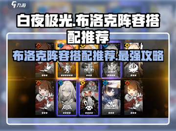 白夜极光🔥布洛克最强阵容搭配推荐！💥截图1