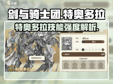 🔥剑与骑士团特奥多拉技能强度揭秘🔥截图1