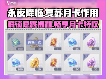 永夜降临🔥复苏月卡超值作用大揭秘！🎮截图1