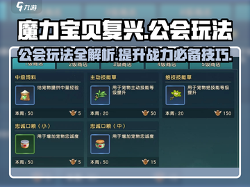 魔力宝贝公会玩法大揭秘！🔥超全技巧助你称霸游戏✨截图1