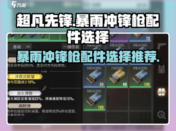 超凡先锋💥暴雨冲锋枪配件选择攻略🎉截图1