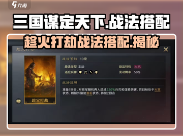 三国谋定天下🔥趁火打劫战法搭配秘籍revealed！截图1