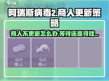 阿瑞斯病毒2商人不更新？❌商人多久更新一次你知道吗！截图1
